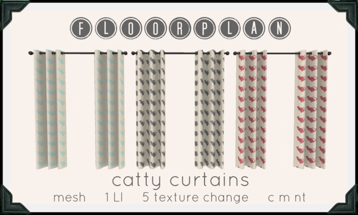 floorplan. catty curtains [ boxed ]