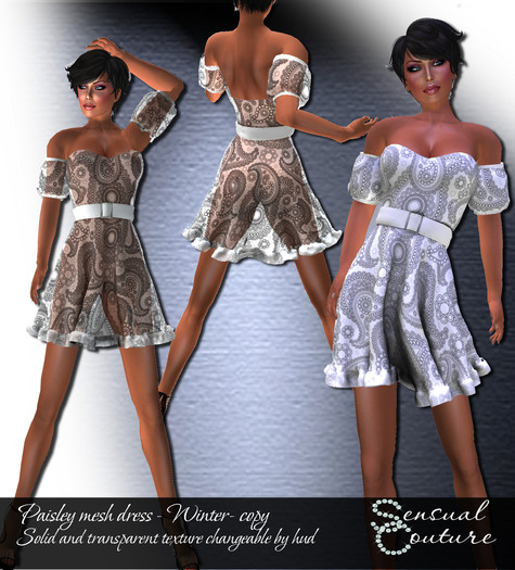 Paisley mesh dress *winter*