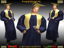 .:LD:. Men's Graduation Blue/Gold Outfit:.