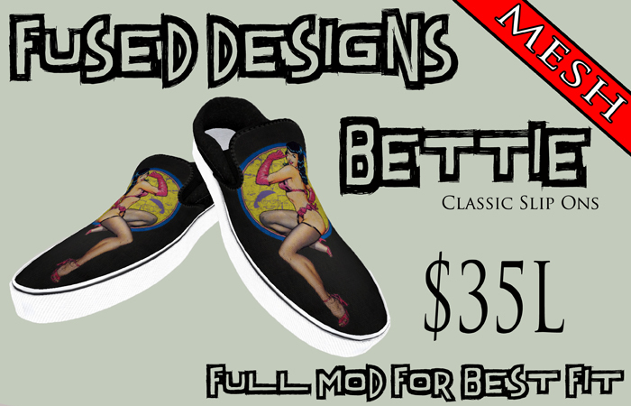 FUSED Designs Mesh Bettie Slip Ons