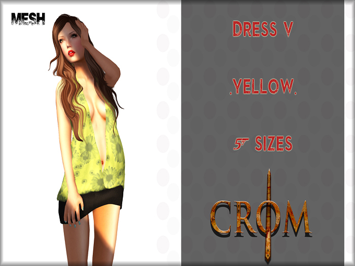 -CroM- Dress V - Green