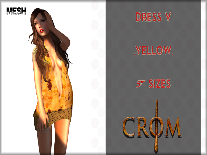 -CroM- Dress V - Yellow (Bag wear)