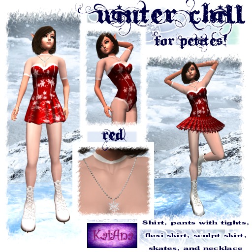 Winter Chill - Red  *FOR PETITES MESH AVATARS*