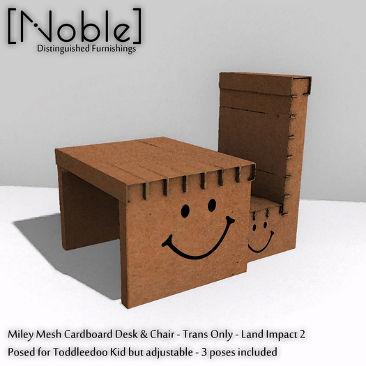 [Noble] Miley Cardboard Desk