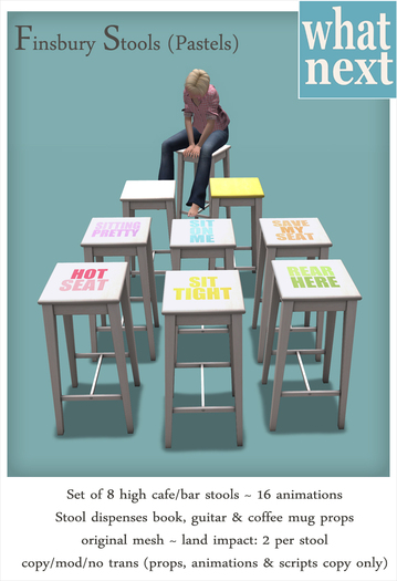 {what next} Finsbury Stools  - Pastels