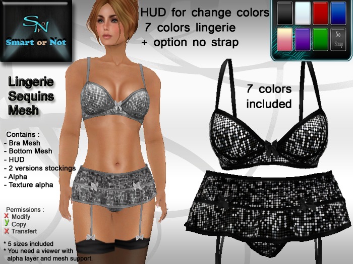 Lingerie Sequins with HUD