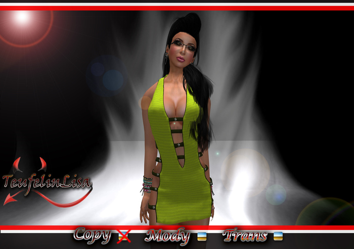 *TL* Sexy Mesh Mini Dress Green