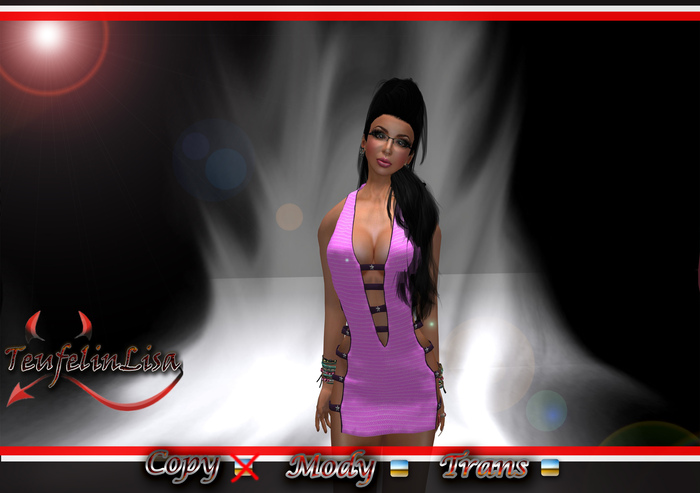 *TL* Sexy Mesh Mini Dress Pink