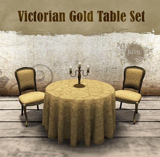 Victorian Gold Dining Set