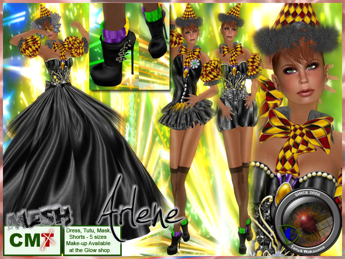 **GD** Clown Mardigras Arlene (Black) (Boxed)