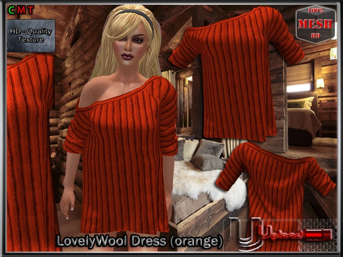 Upload[_]:: - LovelyWool Dress (orange)