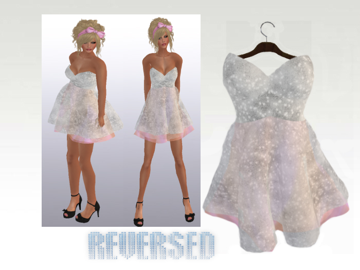 REVERSED Sweetheart Dress White