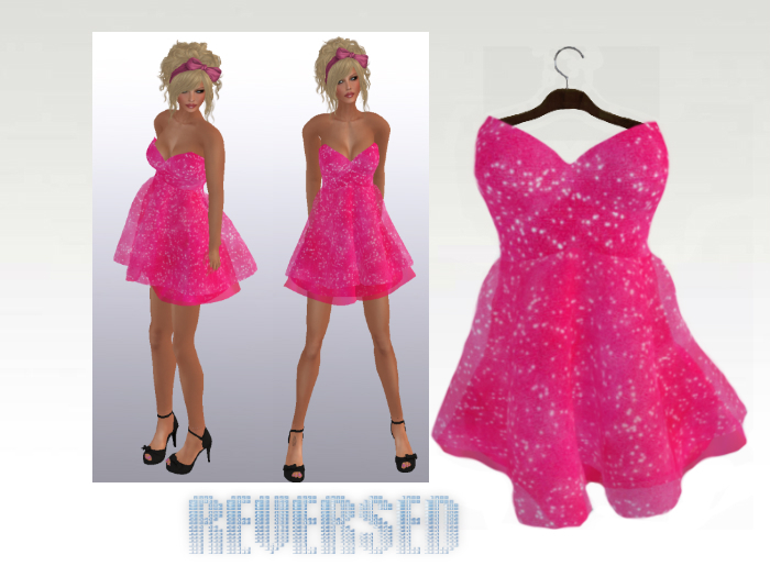 REVERSED Sweetheart Dress Pink