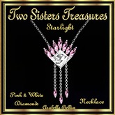 TST - STARLIGHT PINK/DIAMOND NECKLACE SLV