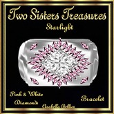 TST - STARLIGHT PINK/DIAMOND BRACELET SLV