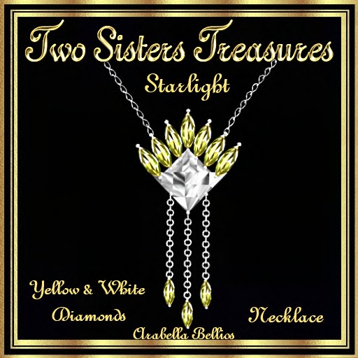 TST - STARLIGHT YELLOW/DIAMOND NECKLACE SLV