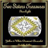 TST - STARLIGHT YELLOW/DIAMOND BRACELET SLV