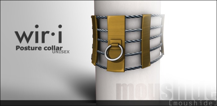 [moushide] Wir.i collar [gold] [RLV]