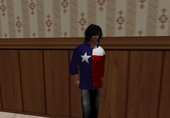 Texas Flag- Mesh_Dress_Shirt_Boxed 