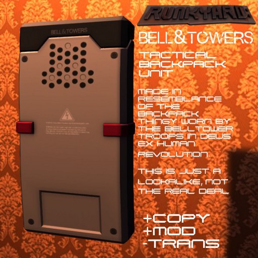 RY - Bell&Towers Tactical Backpack Unit