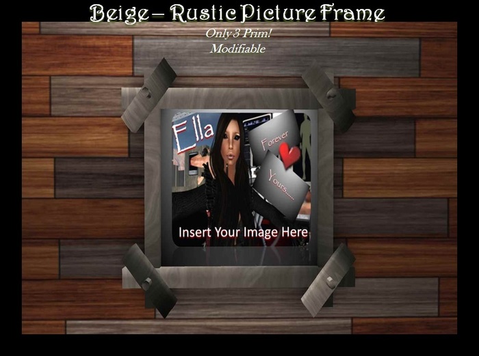 Light Beige Rustic Picture Frame