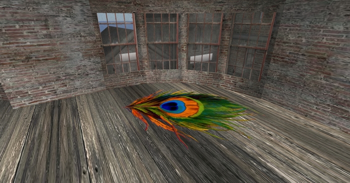 Floor Peacock Feather