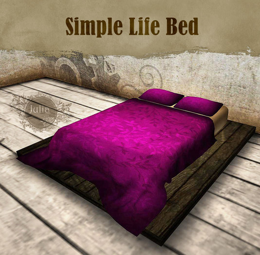 Simple Life Low Prim Bed - Pink