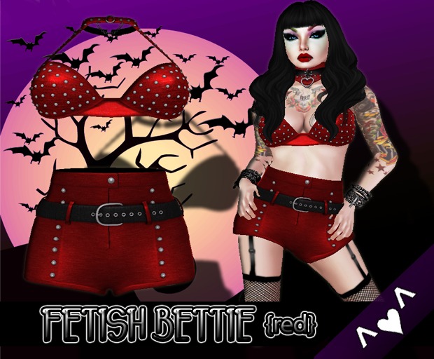 ^v^DRBC^v^ Fetish Bettie Set {RED}