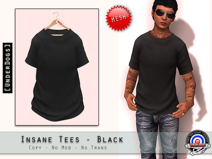 [UD] - Insane Tee - Black - Mesh (Bag)