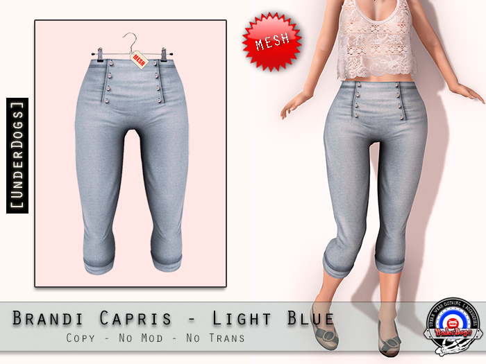 [UD] - Brandi Capris - Light Blue - Mesh (Bag)