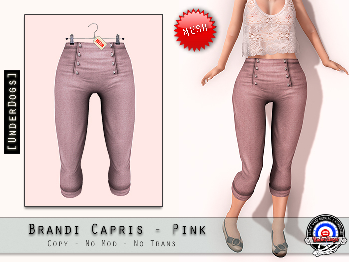 [UD] - Brandi Capris - Pink - Mesh (Bag)