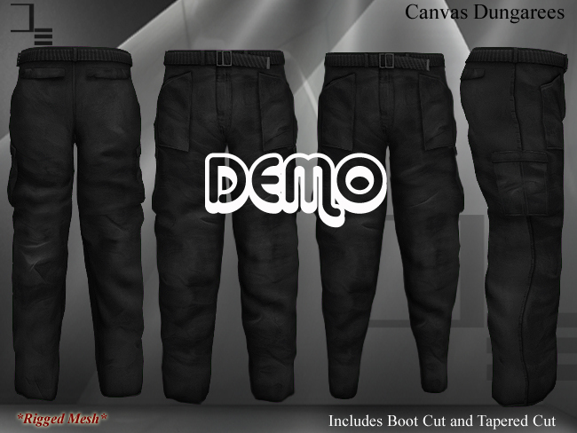 DE Designs - Mens Canvas Dungarees - DEMO