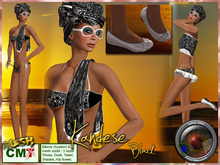 **GD** Swimming Costume Kandene (Black) (Boxed)