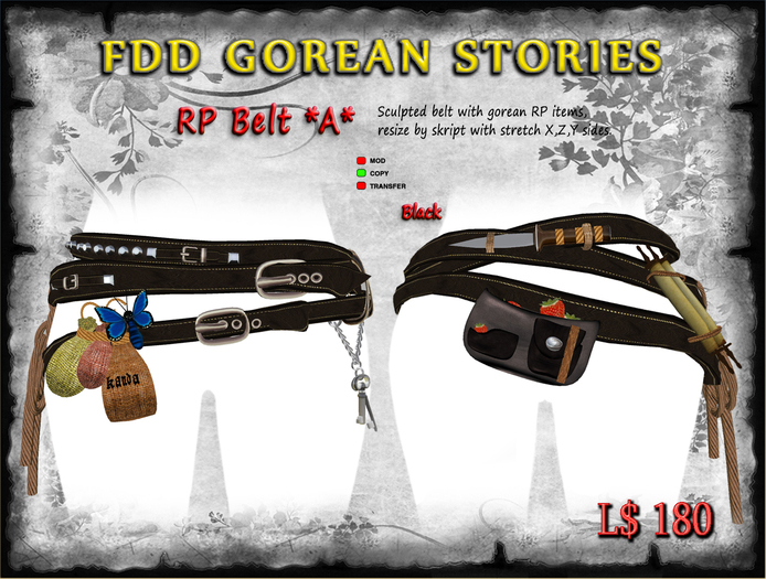 FDD GS *RP Belt* Black -female