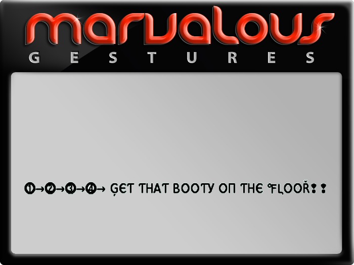 GET THAT BOOTY ON THE FLOOR GESTURE