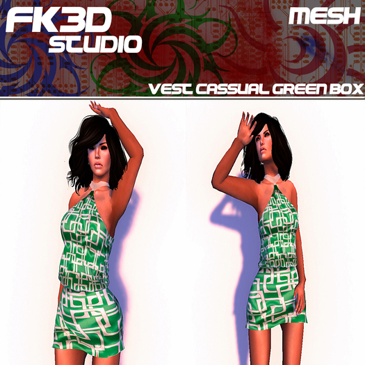 VEST CASSUAL GREEN BOX