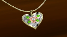 Troymart My Love Forever Heart Necklace with Metal Change and Resize