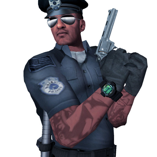 Unisex Issued Shirt "Blue Security", Plain or OCP Police with sculpted Collar