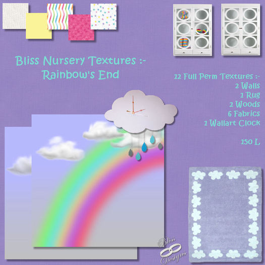 Bliss Nursery Textures - Rainbow's End - Box