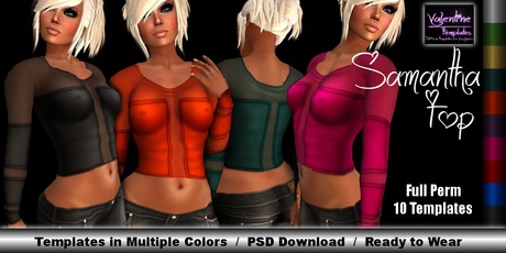 Second Life Marketplace - *VT* - Samantha Top