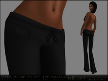 SP Designs - MESH Drawstring Pants - Black