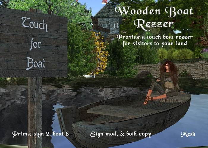 Boat Rezzer - rustic sign design