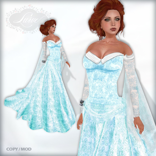 *Lurve* Rosey Glow Formal - Turquoise 