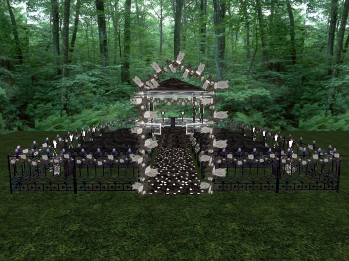 Gothic Wedding Gazebo - White