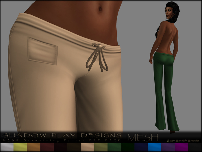 SP Designs - MESH Drawstring Pants - FAT PACK 