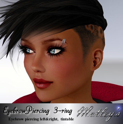 Motley's  Piercing 3ring eyebrow