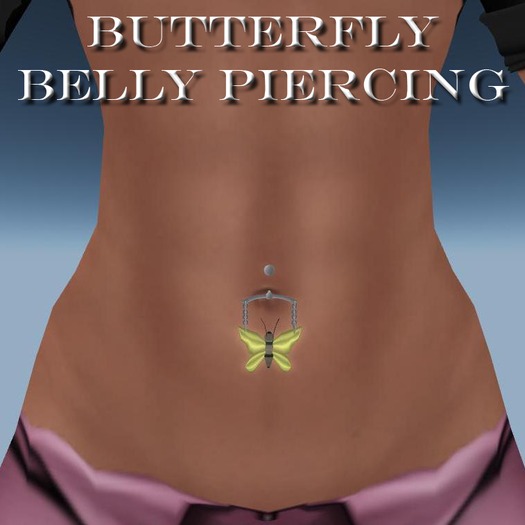 ~NeoLook~ Butterfly Belly Piercing Purple