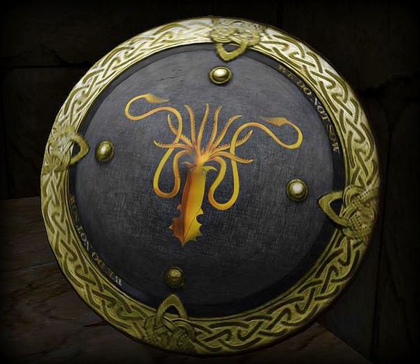 GoT inspired - Greyjoy shield - Colour version PROMO PRICE 