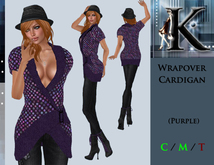 *Keresma* Wrapover Cardigan - Purple