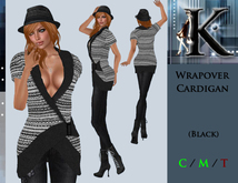 *Keresma* Wrapover Cardigan - Black